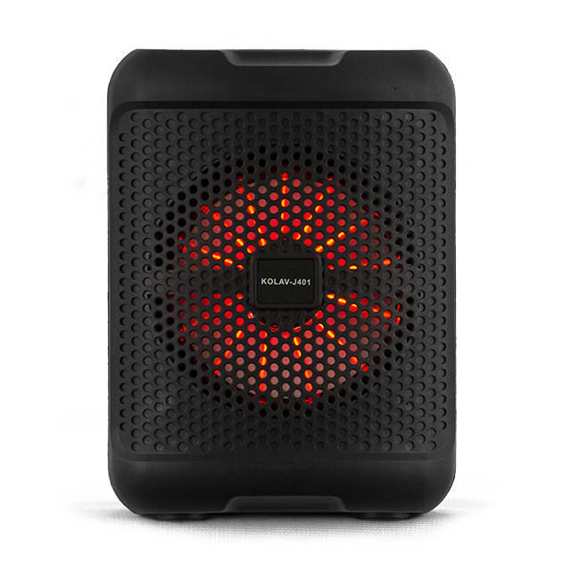 KOLAV-J401 портативная колонка на аккумуляторе.RGB.С микрофоном. Динамик 4 дюйма . 100 ватт
KOLAV-J401 портативная колонка на аккумуляторе.RGB.С микрофоном. Динамик 4 дюйма . 100 ватт