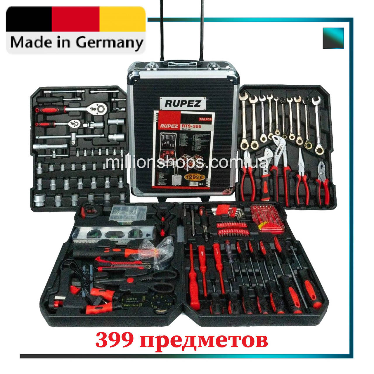 Набор инструментов Kassel Tools 409 предметов. Большой набор инструментов и ключей (Набір інструментів)
Набор инструментов Kassel Tools 409 предметов. Большой набор инструментов и ключей (Набір інструментів)