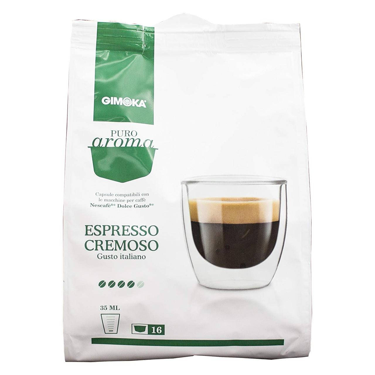 Кофе в капсулах Dolce Gusto (Nescafe) Gimoka Cremoso 16 шт., Италия (Нескафе Дольче Густо)
Кофе в капсулах Dolce Gusto (Nescafe) Gimoka Cremoso 16 шт., Италия (Нескафе Дольче Густо)