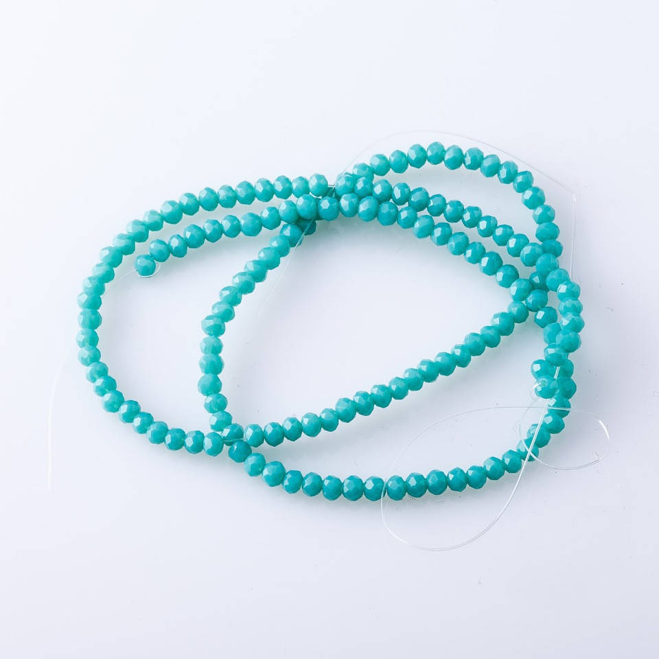 Бусины "рондель" хрустальные на нитке матовый зелено голубой аквамарин d-3,5мм 38-40см 
Бусины "рондель" хрустальные на нитке матовый зелено голубой аквамарин d-3,5мм 38-40см