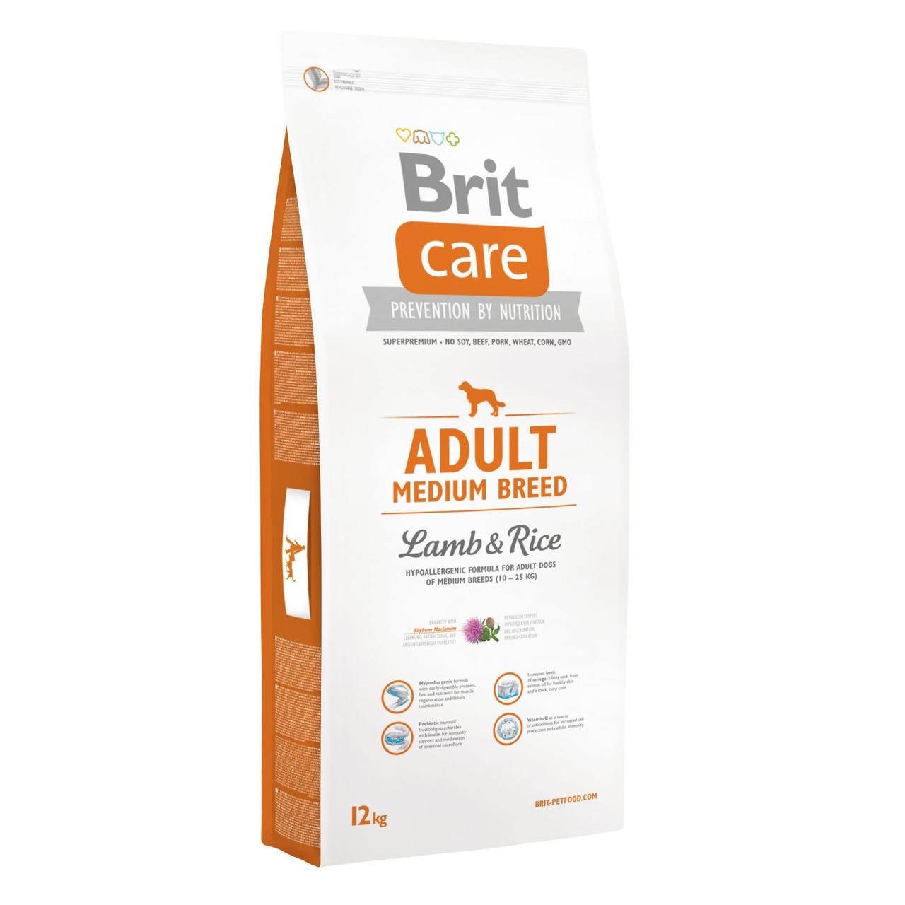 Сухой корм для собак средних пород Brit Care Adult Medium Breed Lamb & Rice с ягненком 12 кг
Сухой корм для собак средних пород Brit Care Adult Medium Breed Lamb & Rice с ягненком 12 кг