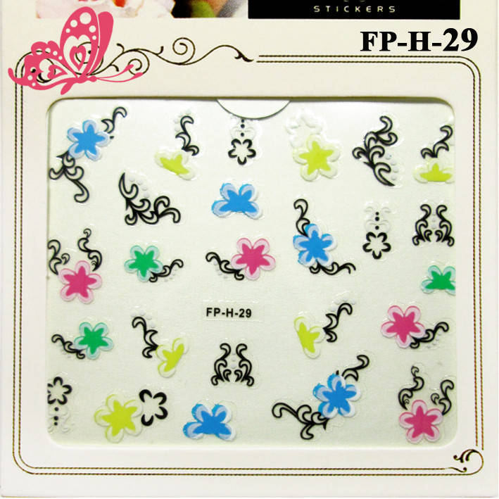 Наклейки для Ногтей 3D Самоклеящиеся Nail Stickers FPН 29, Яркие Цветы Звездочки с Черными Завитками, Маникюр, Разные цвета
Наклейки для Ногтей 3D Самоклеящиеся Nail Stickers FPН 29, Яркие Цветы Звездочки с Черными Завитками, Маникюр, Разные цвета