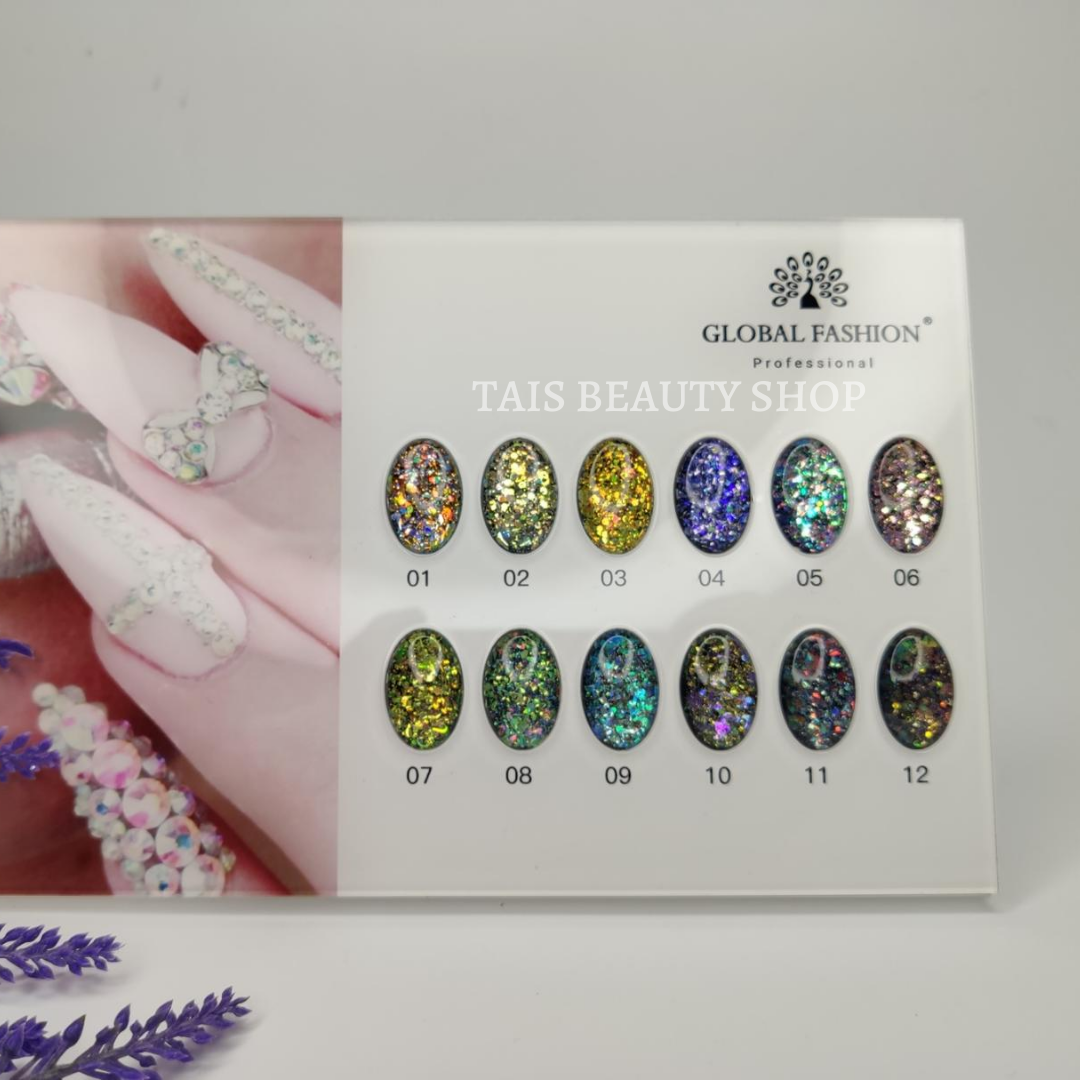 Глиттерный гель для дизайна ногтей от ТМ Global Fashion 
Глиттерный гель для дизайна ногтей от ТМ Global Fashion