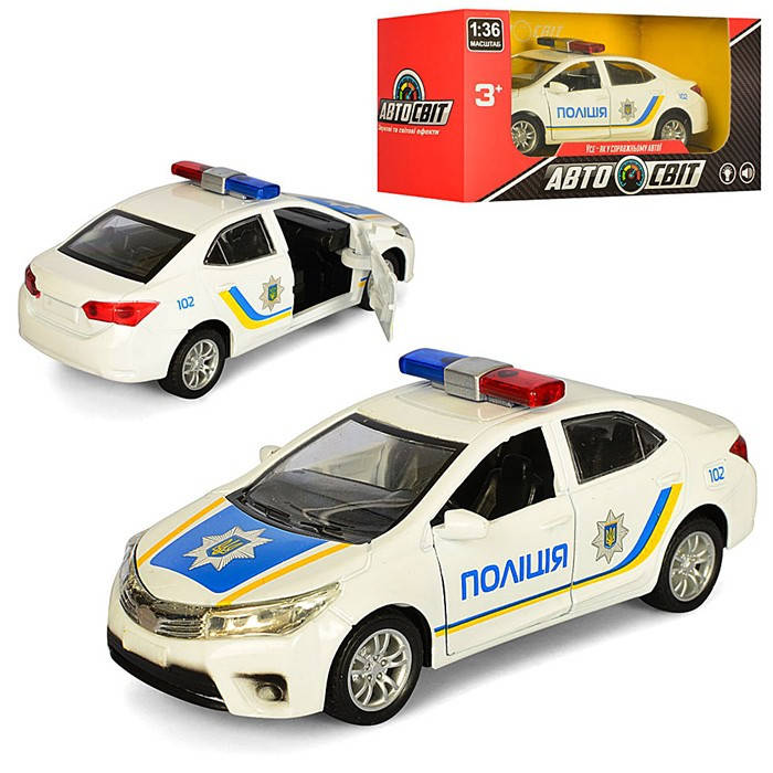Машина метал. Toyota POLICE AS-1832 инерц., откр. двери, резин.колеса, в коробке 15*7.5*7см
Машина метал. Toyota POLICE AS-1832 инерц., откр. двери, резин.колеса, в коробке 15*7.5*7см