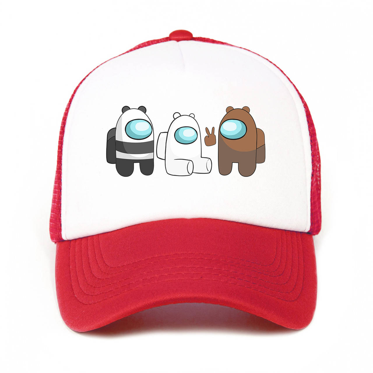 Кепка Тракер детская Вся правда о медведях Амонг Ас (We Bare Bears Among Us) (33404-2668) Красный
Кепка Тракер детская Вся правда о медведях Амонг Ас (We Bare Bears Among Us) (33404-2668) Красный
