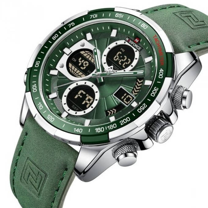 Военные тактические часы NAVIFORCE FLY ARMYGREEN водонепроницаемые с подсветкой, Крутые армейские часы mons
Военные тактические часы NAVIFORCE FLY ARMYGREEN водонепроницаемые с подсветкой, Крутые армейские часы mons