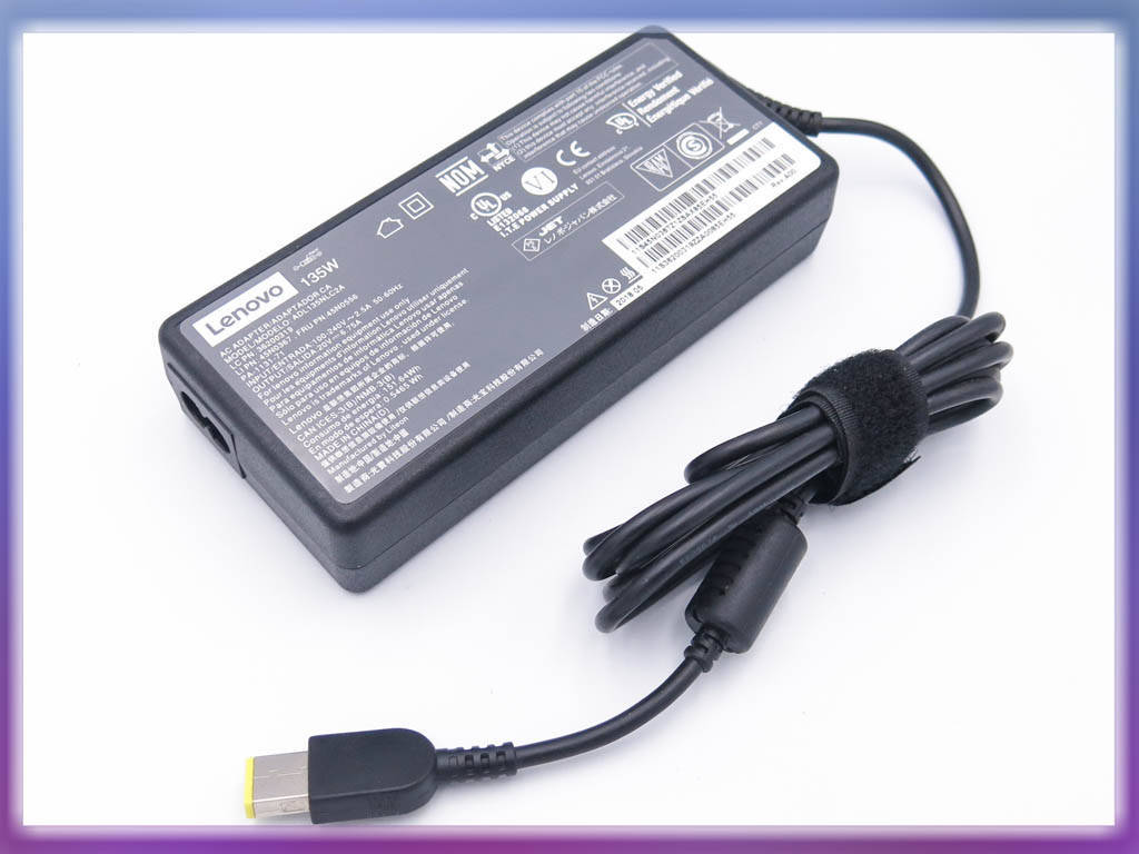 Блок питания для Lenovo 20V 6.75A 135W (USB+pin) 2pin гнездо (с кабелем питания) ORIGINAL.
Блок питания для Lenovo 20V 6.75A 135W (USB+pin) 2pin гнездо (с кабелем питания) ORIGINAL.