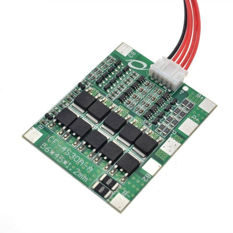BMS 4S 30A с балансиром CF-4S30A-A контроллер заряда, разряда для 4-х литий-ионных аккумуляторов
BMS 4S 30A с балансиром CF-4S30A-A контроллер заряда, разряда для 4-х литий-ионных аккумуляторов