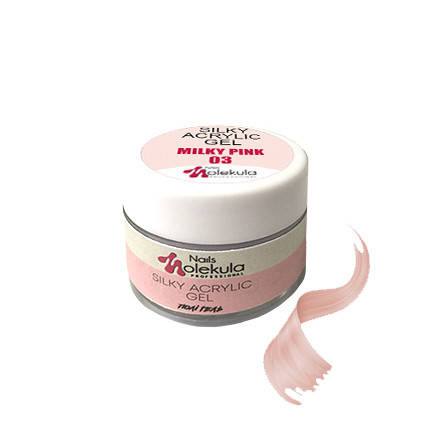 Molekula Silky Acrylic Gel № 03 Milky Pink - акрил-гель, полигель молочно-розовый, 15 мл
Molekula Silky Acrylic Gel № 03 Milky Pink - акрил-гель, полигель молочно-розовый, 15 мл