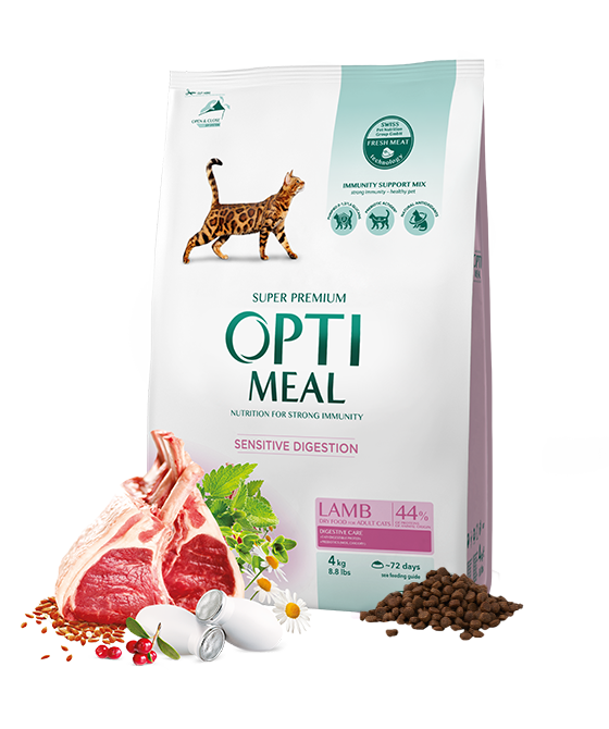 Optimeal Cat Adult Lamb Sensitive 4кг для кошек с чувствительным пищеварением (ягненок) Срок !
Optimeal Cat Adult Lamb Sensitive 4кг для кошек с чувствительным пищеварением (ягненок) Срок !