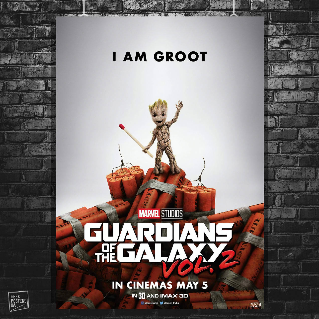 Плакат "Стражи Галактики, GOTG, Groot, Грут с динамитом", Марвел. Размер 60x42см (A2). Глянцевая бумага A3
Плакат "Стражи Галактики, GOTG, Groot, Грут с динамитом", Марвел. Размер 60x42см (A2). Глянцевая бумага A3