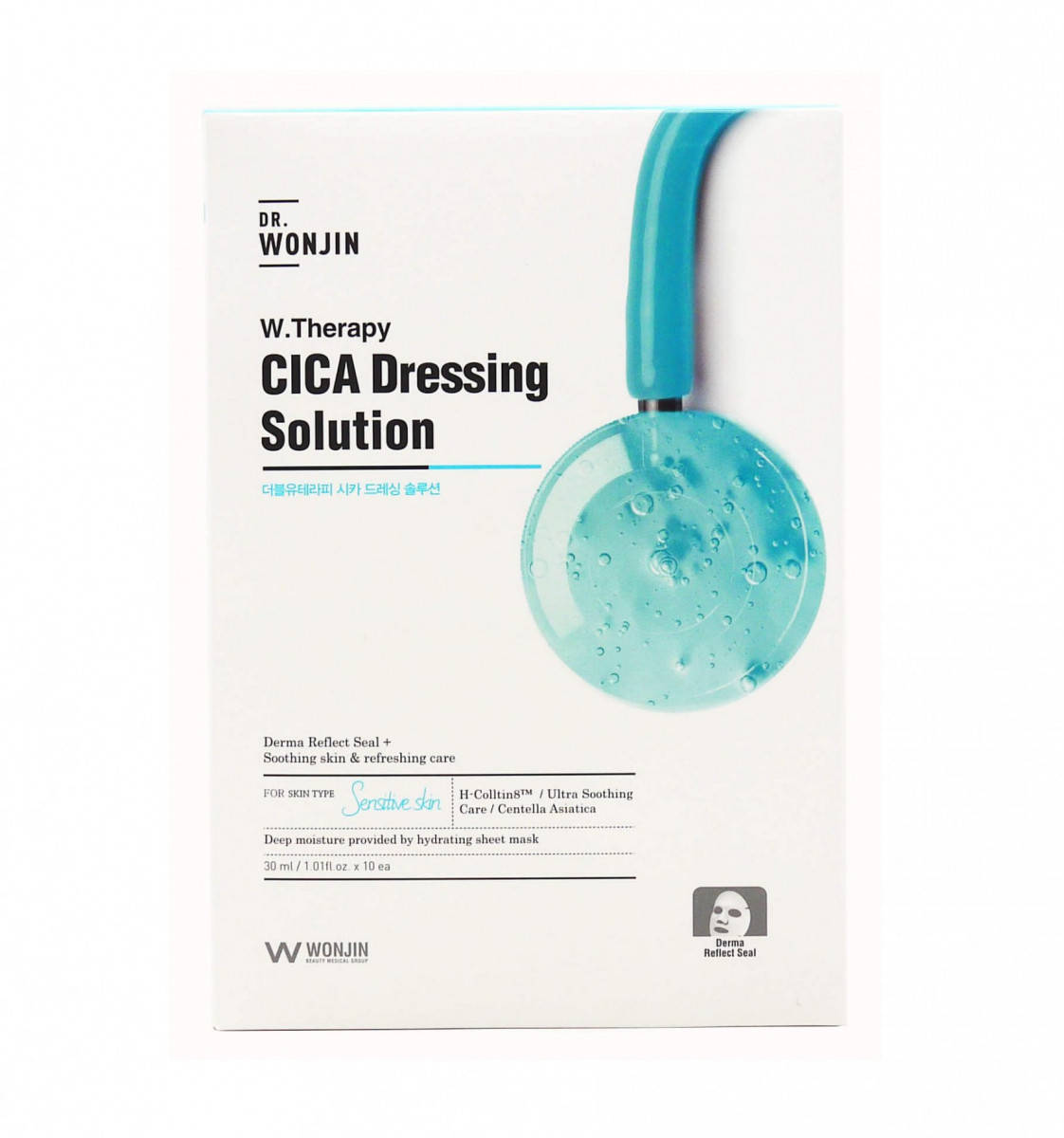 Успокаивающая тканевая цика-маска для чувствительной кожи Wonjin W.Therapy Cica Dressing Solution, 30мл
Успокаивающая тканевая цика-маска для чувствительной кожи Wonjin W.Therapy Cica Dressing Solution, 30мл