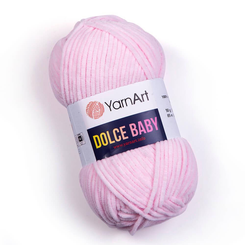 Yarnart Dolce Baby (ЯрнАрт Дольче Беби) № 781 нежно-розовый (Пряжа плюшевая, нитки велюр для вязания)
Yarnart Dolce Baby (ЯрнАрт Дольче Беби) № 781 нежно-розовый (Пряжа плюшевая, нитки велюр для вязания)