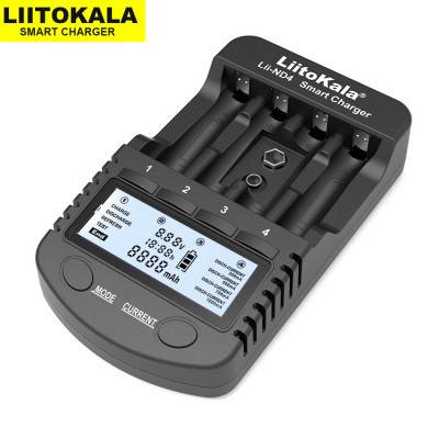 Универсальное зарядное устройство LiitoKala Lii-ND4 4 канала Ni-Mh/крона AA AAA тест дисплей зарядка
Универсальное зарядное устройство LiitoKala Lii-ND4 4 канала Ni-Mh/крона AA AAA тест дисплей зарядка