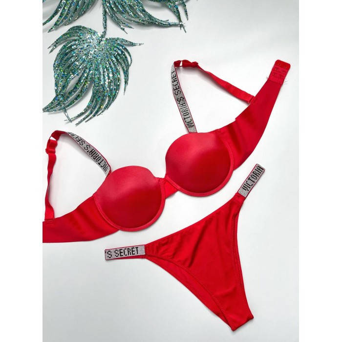 Комплект женского белья Victoria`s Secret,Push-up + трусики-бразилиана Виктория Сикрет (Чашка В, Цвет Красный)
Комплект женского белья Victoria`s Secret,Push-up + трусики-бразилиана Виктория Сикрет (Чашка В, Цвет Красный)