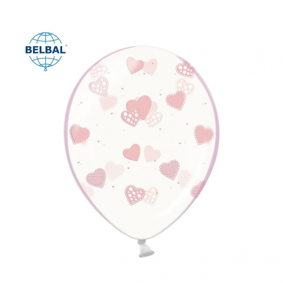 Латексный шарик BELBAL 12"(30 см) Сердечки розовые нежные на прозрачном, Прозрачный
Латексный шарик BELBAL 12"(30 см) Сердечки розовые нежные на прозрачном, Прозрачный