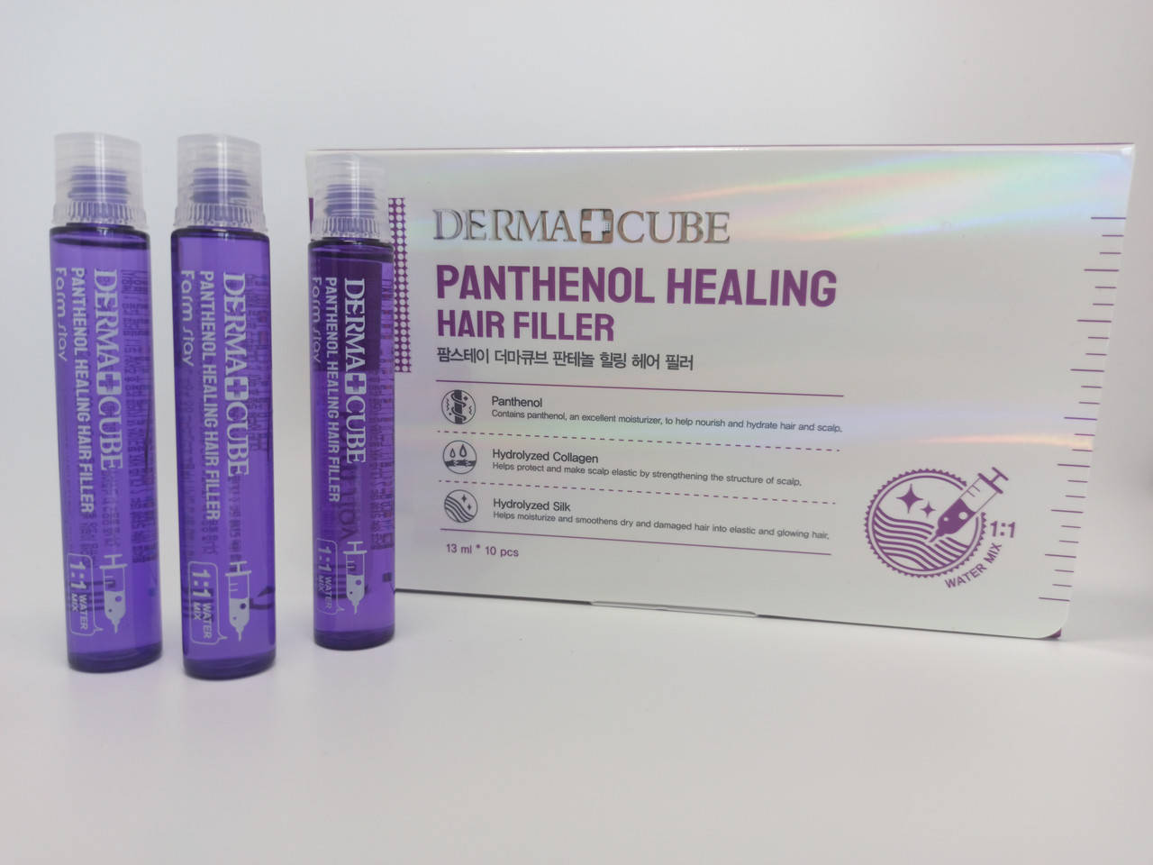Восстанавливающий филлер для волос с пантенолом FarmStay Dermacube Panthenol Healing Hair Filler, 13мл
Восстанавливающий филлер для волос с пантенолом FarmStay Dermacube Panthenol Healing Hair Filler, 13мл
