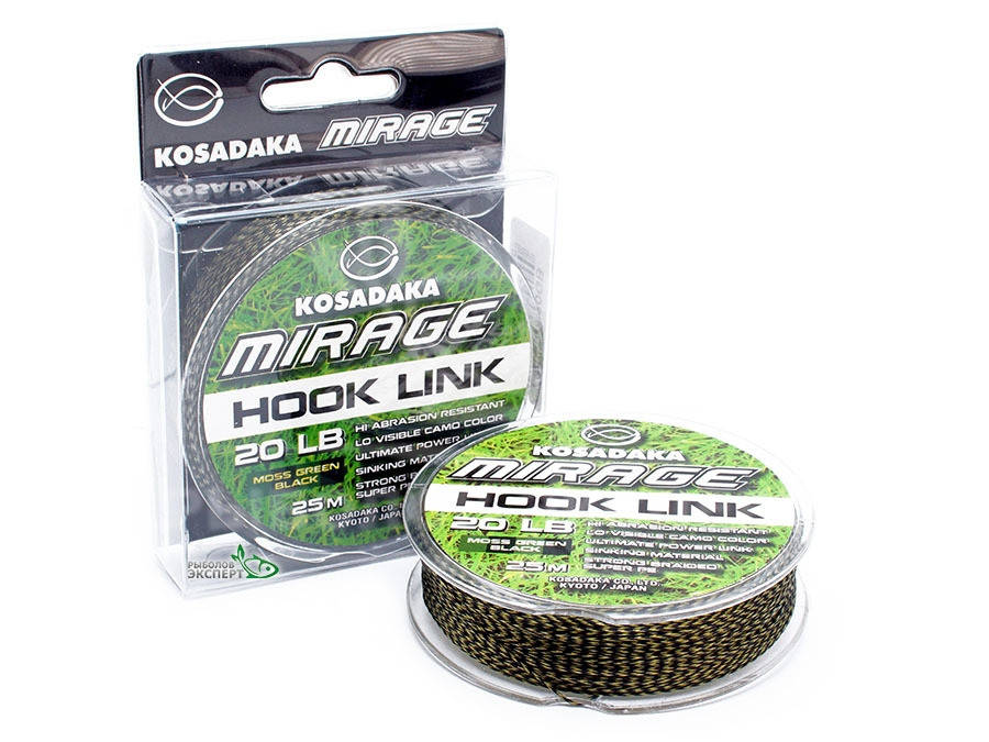 Поводковый материал Kosadaka Mirage 25м 20lb хаки/черный "Оригинал" 
Поводковый материал Kosadaka Mirage 25м 20lb хаки/черный "Оригинал"