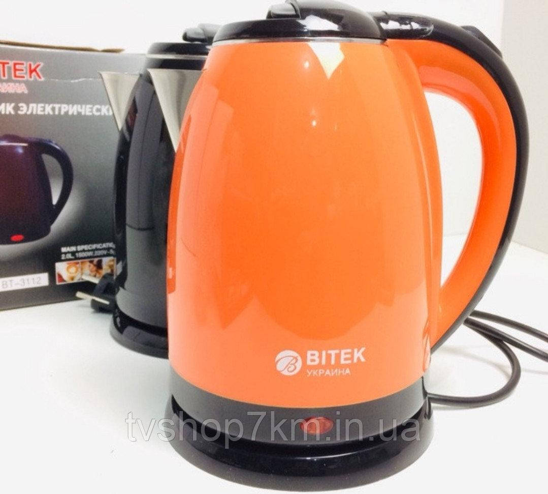 Электрочайник нерж. 2,0л 1500Вт BITEK BT-3112 (красный, черный, кремовый, оранжевый)
Электрочайник нерж. 2,0л 1500Вт BITEK BT-3112 (красный, черный, кремовый, оранжевый)