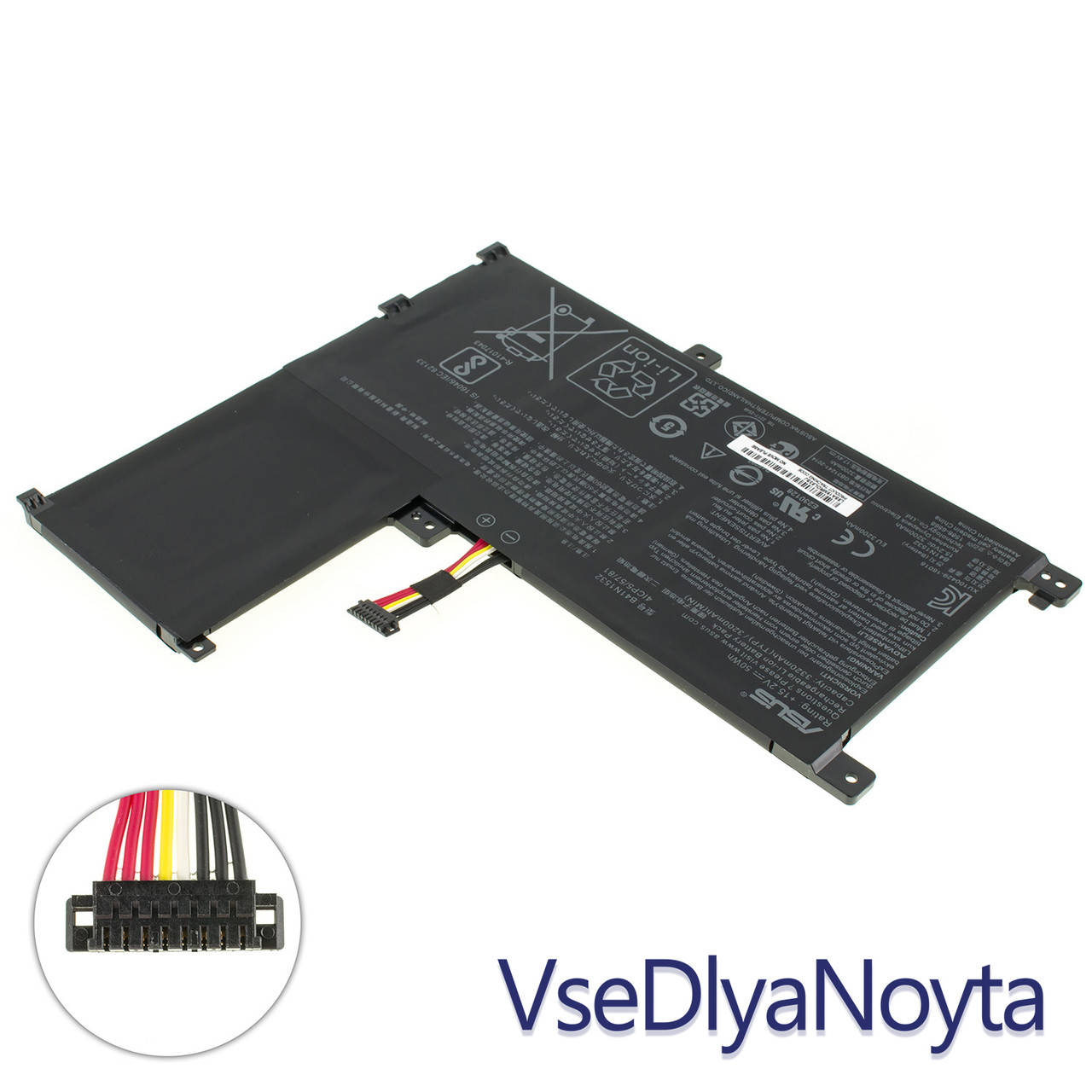 Оригинальная батарея для ноутбука ASUS B41N1532 (UX560UA, Q504UA, Q534UA series) 15.2V 3200mAh 50Wh Black, Черный
Оригинальная батарея для ноутбука ASUS B41N1532 (UX560UA, Q504UA, Q534UA series) 15.2V 3200mAh 50Wh Black, Черный