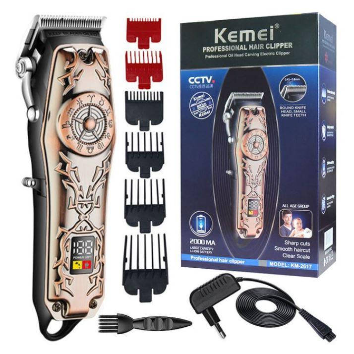 Машинка для стрижки волос Kemei KM-2617 аккумуляторная электрическая для мужчин профессиональный триммер
Машинка для стрижки волос Kemei KM-2617 аккумуляторная электрическая для мужчин профессиональный триммер
