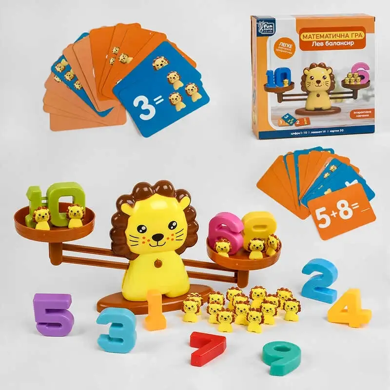 Гр Игра "Лев балансир" 32846 (12/2) “4FUN Game Club”, 53 элемента, 3 уровня игры, 30 двухсторонних карточек,
Гр Игра "Лев балансир" 32846 (12/2) “4FUN Game Club”, 53 элемента, 3 уровня игры, 30 двухсторонних карточек,