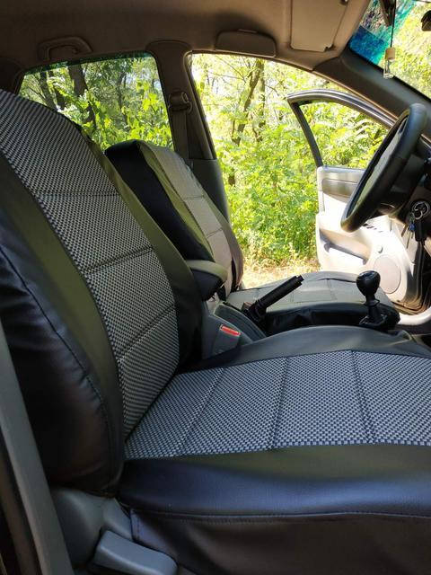 Чехлы на сиденья Рено Кангу (Renault Kangoo) (универсальные, кожзам+автоткань, с отдельным подголовником)
Чехлы на сиденья Рено Кангу (Renault Kangoo) (универсальные, кожзам+автоткань, с отдельным подголовником)