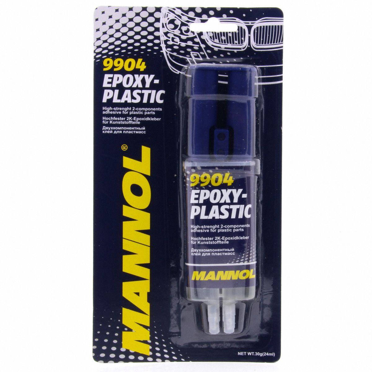 Двухкомпонентный клей для пластика Mannol 9904 EPOXY-PLASTIC 30г на основе эпоксидной смолы (шприц)
Двухкомпонентный клей для пластика Mannol 9904 EPOXY-PLASTIC 30г на основе эпоксидной смолы (шприц)
