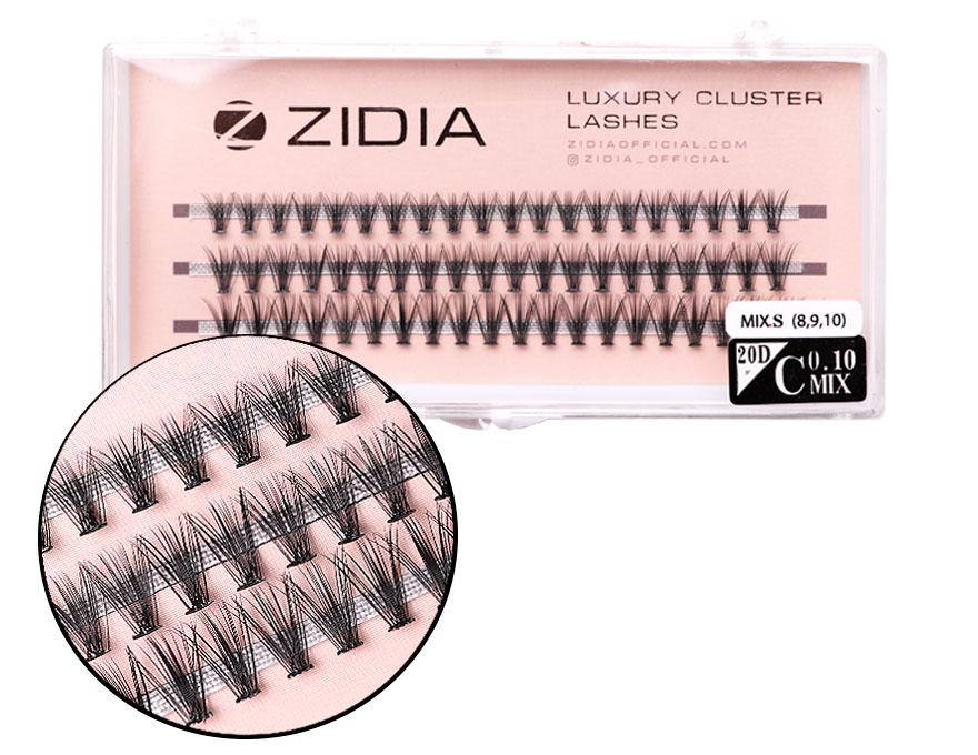 Ресницы накладные пучковые Zidia Cluster Lashes 20D C 0.10 Mix S (3 ленты, размер 8/9/10 мм), Черный
Ресницы накладные пучковые Zidia Cluster Lashes 20D C 0.10 Mix S (3 ленты, размер 8/9/10 мм), Черный