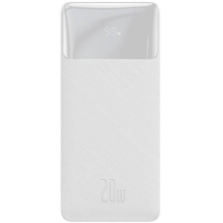 PowerBank с быстрой зарядкой BASEUS Bipow Digital Display 30KmAh |2USB/1Type-C PD/QC 20W 3A| Белый (PPDML-N02)
PowerBank с быстрой зарядкой BASEUS Bipow Digital Display 30KmAh |2USB/1Type-C PD/QC 20W 3A| Белый (PPDML-N02)