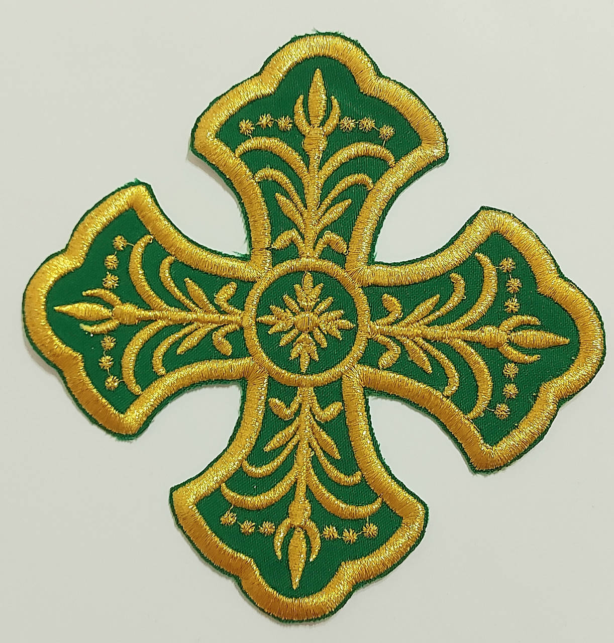 Крест на стихарь Хрест для стихарів малий 15 на 15 см зелений з золотом, Зелёный
Крест на стихарь Хрест для стихарів малий 15 на 15 см зелений з золотом, Зелёный