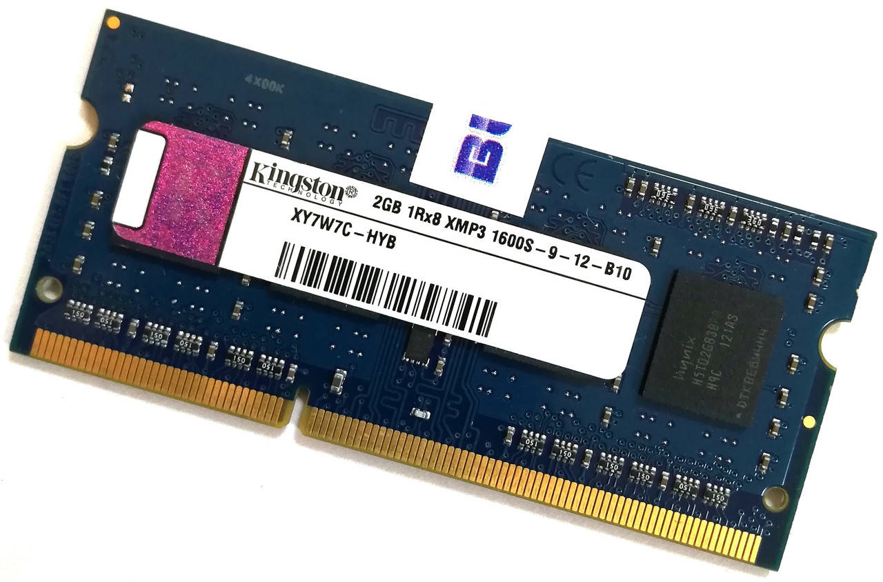 Оперативная память для ноутбука Kingston XMP3 SODIMM DDR3 2Gb 1600MHz 12800s 1R8 CL9 (XY7W7C-HYB) Б/У
Оперативная память для ноутбука Kingston XMP3 SODIMM DDR3 2Gb 1600MHz 12800s 1R8 CL9 (XY7W7C-HYB) Б/У