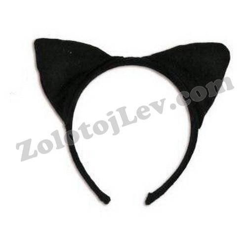 Обруч ушки Кошки, Черный 
Обруч ушки Кошки, Черный