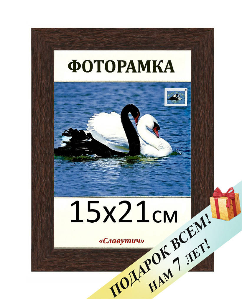 Фоторамка пластиковая А5 15х21, коричневая. Рамка для фото дипломов сертификатов грамот. Код 2216-46, Коричневый
Фоторамка пластиковая А5 15х21, коричневая. Рамка для фото дипломов сертификатов грамот. Код 2216-46, Коричневый