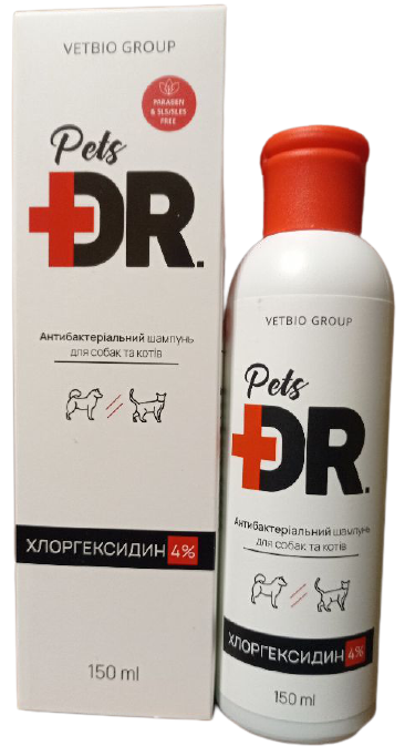 ДОКТОР ПЕТС Vetbio Dr.Pets антибактериальный шампунь с хлоргексидином для собак и кошек, 150 мл
ДОКТОР ПЕТС Vetbio Dr.Pets антибактериальный шампунь с хлоргексидином для собак и кошек, 150 мл