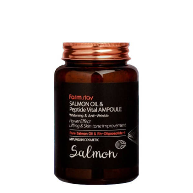 Ампульная сыворотка для увядающей кожи FarmStay Salmon Oil & Peptide Vital Ampoule 250 ml
Ампульная сыворотка для увядающей кожи FarmStay Salmon Oil & Peptide Vital Ampoule 250 ml