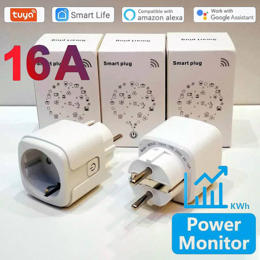 Умная розетка Wi-Fi Smart Plug 16А 3500W с энергометром, вай фай розетка, Smart Life / Tuya Smart
Умная розетка Wi-Fi Smart Plug 16А 3500W с энергометром, вай фай розетка, Smart Life / Tuya Smart
