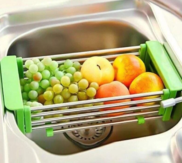 Складная полка для мытья и сушки овощей в раковину Kitchen Drain Shelf Rack от 35 см до 54 см BF
Складная полка для мытья и сушки овощей в раковину Kitchen Drain Shelf Rack от 35 см до 54 см BF
