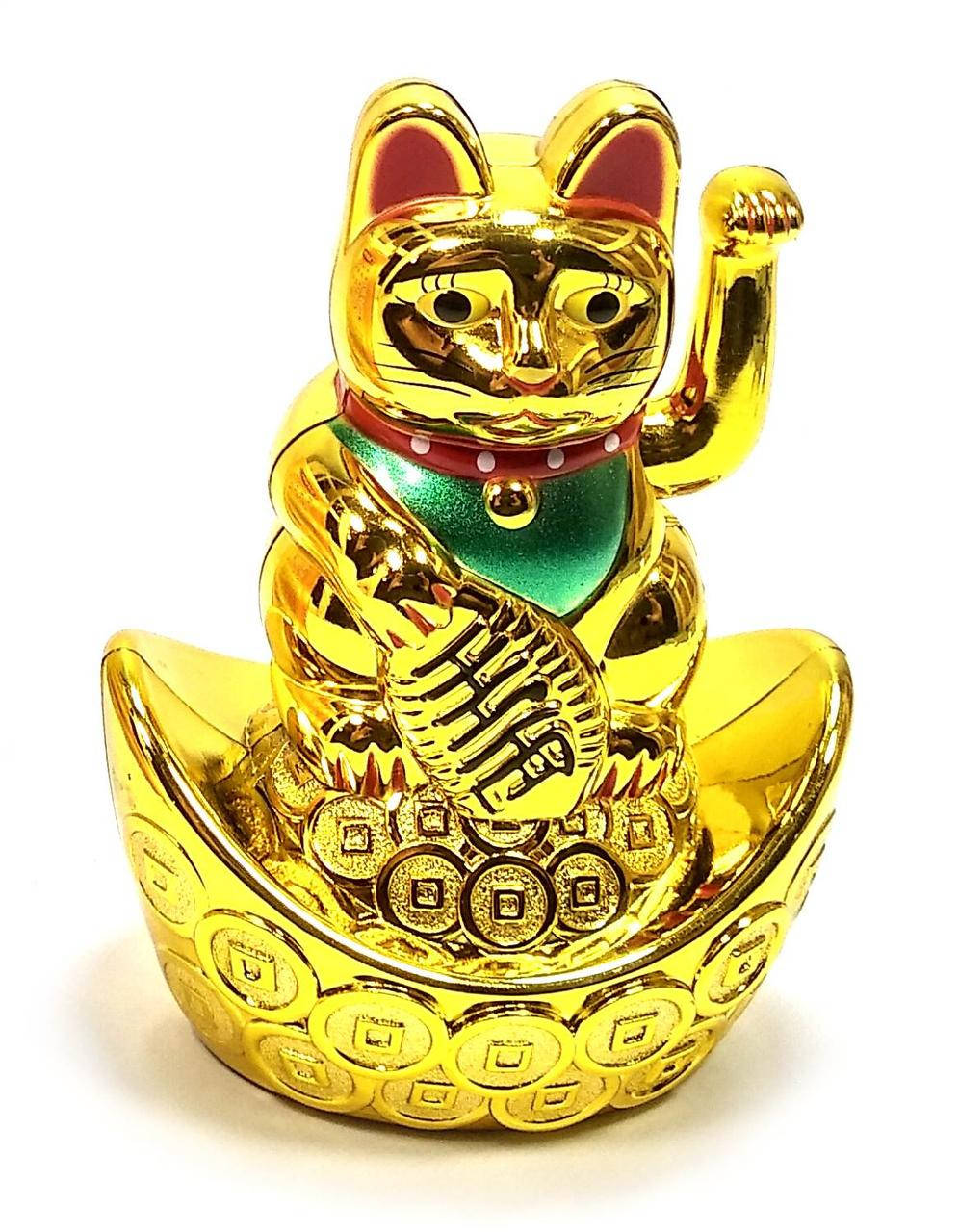 Кошка Манэки-нэко машущая лапой на чаше богатства(9,5х6,5х4,5 см)(батарейка в комплект не входит)A
Кошка Манэки-нэко машущая лапой на чаше богатства(9,5х6,5х4,5 см)(батарейка в комплект не входит)A