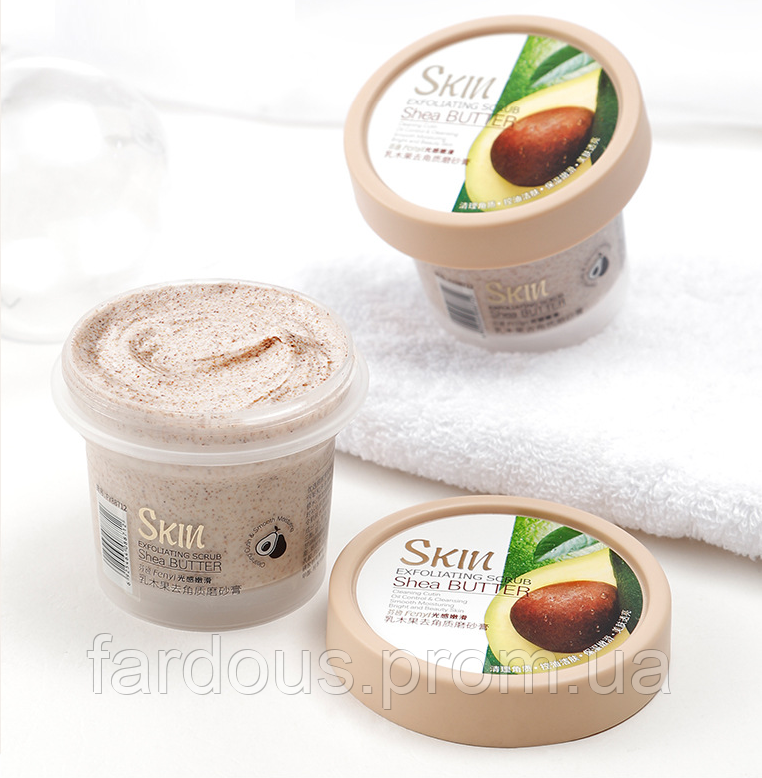 Скраб для кожи лица и тела, глубокое очищение, увлажнение с авокадо, Fenyi Light Shea Butter Exfoliati, 100 г
Скраб для кожи лица и тела, глубокое очищение, увлажнение с авокадо, Fenyi Light Shea Butter Exfoliati, 100 г