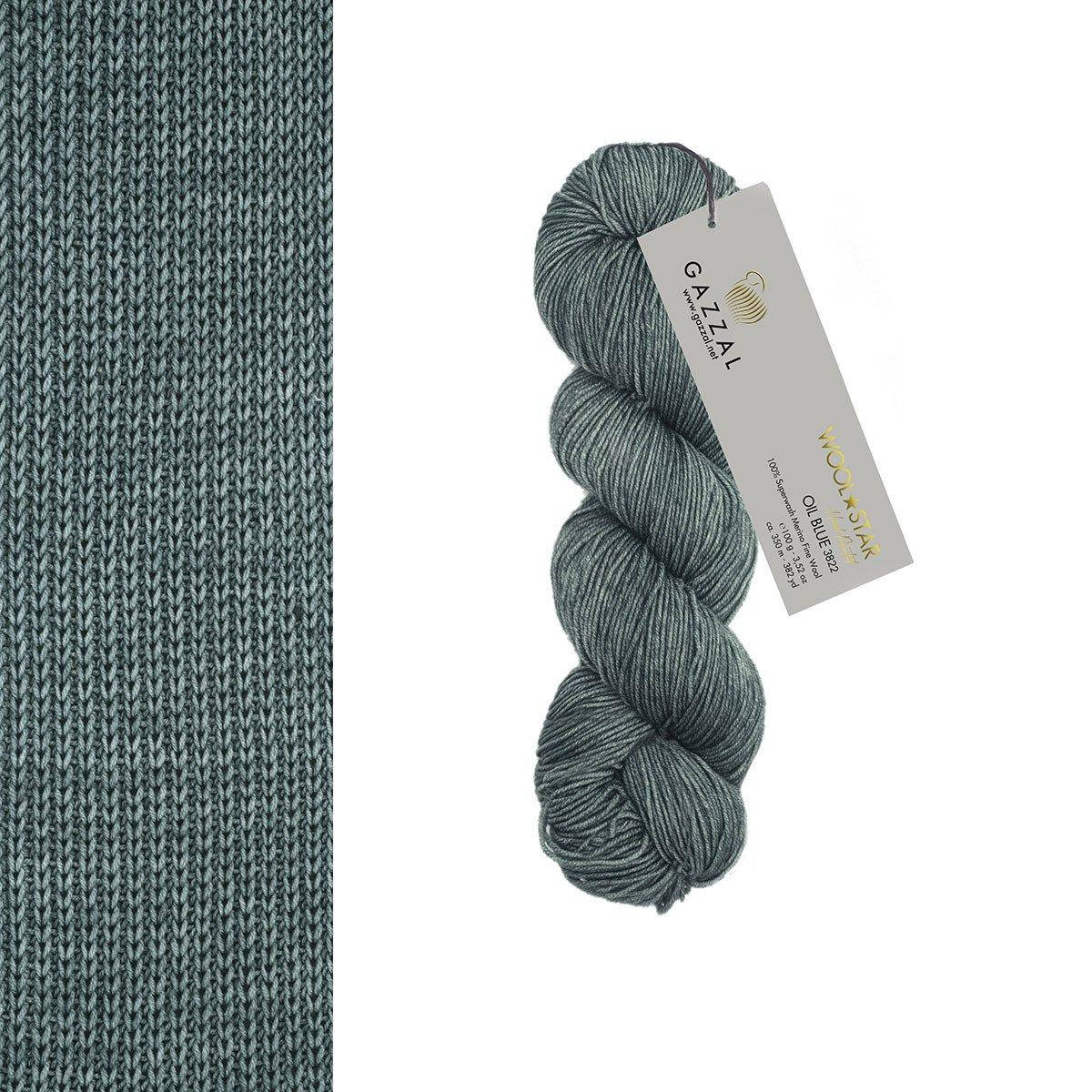 Gazzal Wool Star (Газзал Вул Стар) № 3822 серо-синий (Пряжа мериносовая шерсть, нитки для вязания)
Gazzal Wool Star (Газзал Вул Стар) № 3822 серо-синий (Пряжа мериносовая шерсть, нитки для вязания)