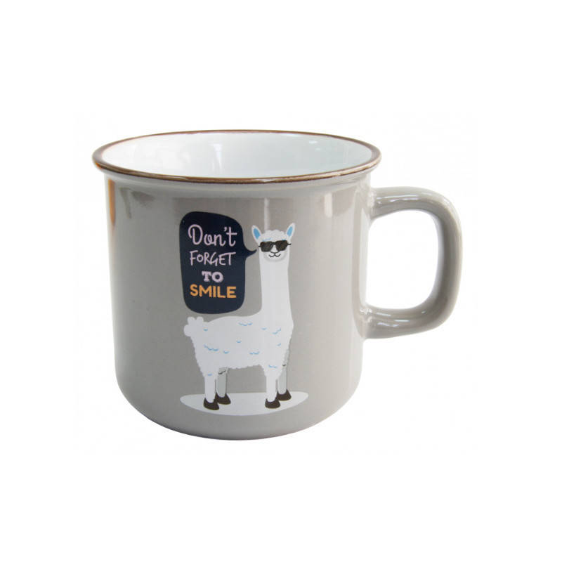 Чашка 380мл Lama Smile "Не забувай посміхатись" сіра Milika M0420-124-03-236C, Серый
Чашка 380мл Lama Smile "Не забувай посміхатись" сіра Milika M0420-124-03-236C, Серый