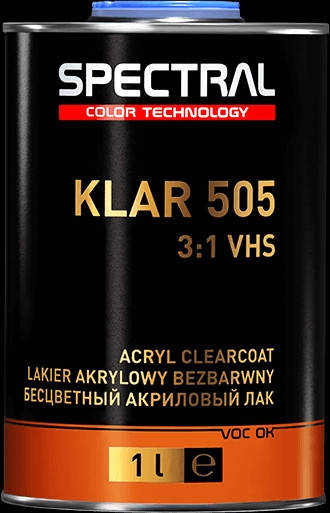 Автомобильный лак SPECTRAL KLAR 505 3:1 (с отвердителем) VHS (Спектрал Клар 505 ), Бесцветный
Автомобильный лак SPECTRAL KLAR 505 3:1 (с отвердителем) VHS (Спектрал Клар 505 ), Бесцветный
