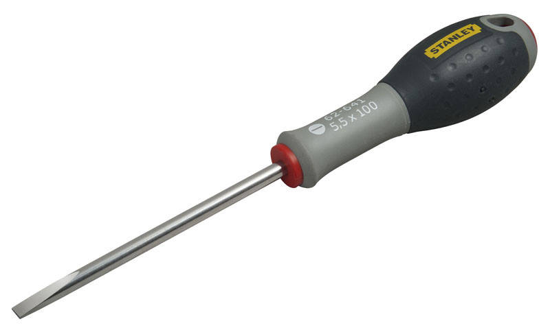 Отвертка FatMax (-) Sl 4.0 мм x 100 мм паралельная жало из нержавеющей стали Stanley FMHT0-62641
Отвертка FatMax (-) Sl 4.0 мм x 100 мм паралельная жало из нержавеющей стали Stanley FMHT0-62641