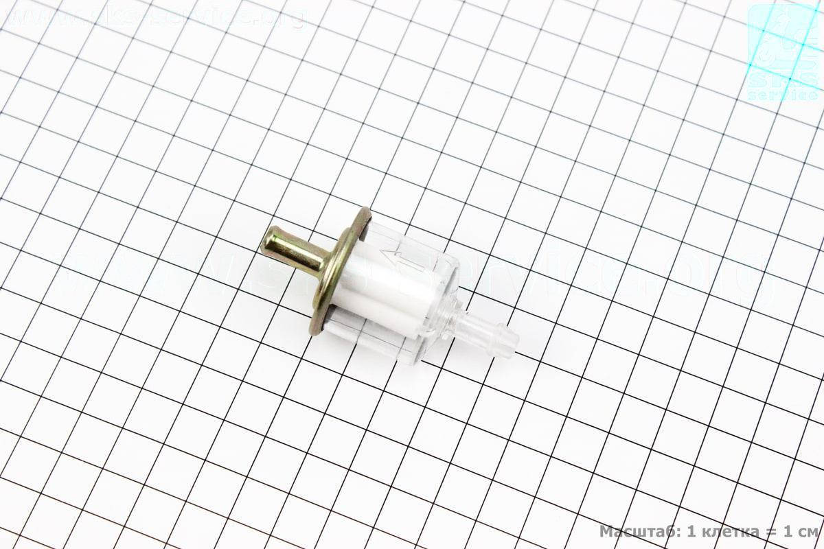 Фильтр топливный прозрачный металл/пластик (полипропилен) (337307)
Фильтр топливный прозрачный металл/пластик (полипропилен) (337307)