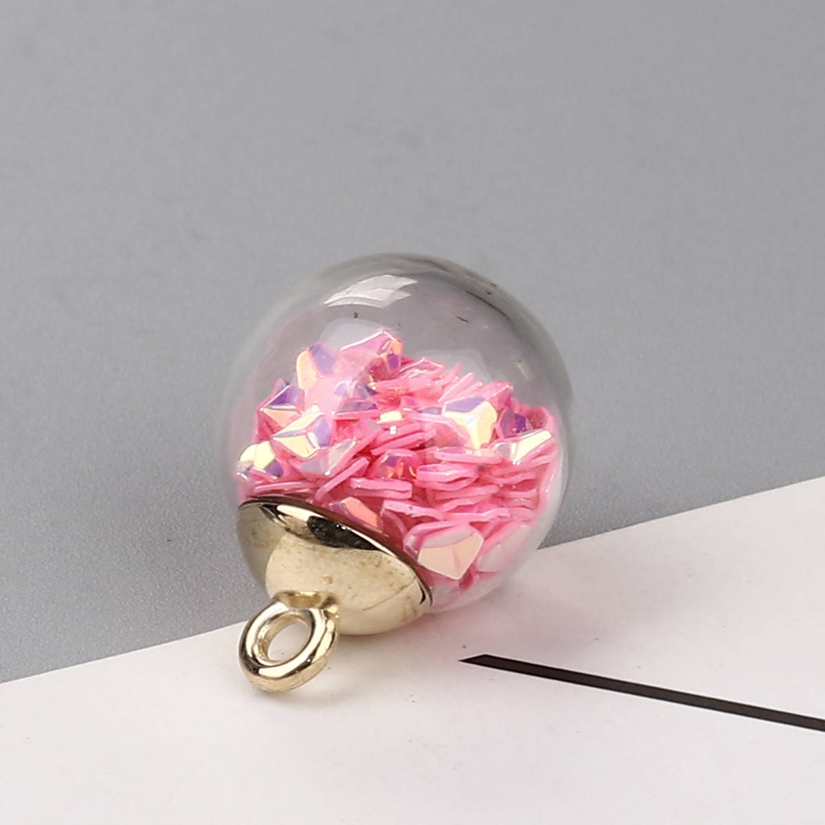 Подвеска стеклянная Бутылка Колба Пузырь Шар Розовые блёстки, 21 мм x 16 мм
Подвеска стеклянная Бутылка Колба Пузырь Шар Розовые блёстки, 21 мм x 16 мм