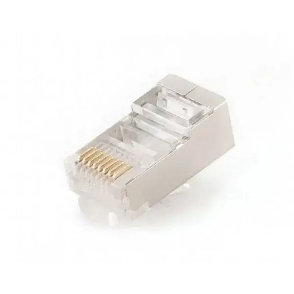 Конектор RJ-45 Cablexpert PLUG5SP/100 модульна вилка 8P8C, екранований, позолочені контакти, 100 шт
Конектор RJ-45 Cablexpert PLUG5SP/100 модульна вилка 8P8C, екранований, позолочені контакти, 100 шт