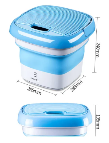 Складная стиральная силиконовая машина Maxtop Silicon Washing Machine Голубая 
Складная стиральная силиконовая машина Maxtop Silicon Washing Machine Голубая