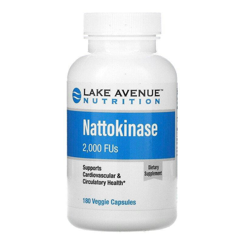Lake Avenue Nutrition, наттокиназа, протеолитический фермент, 2000 FU, 180 растительных капсул
Lake Avenue Nutrition, наттокиназа, протеолитический фермент, 2000 FU, 180 растительных капсул