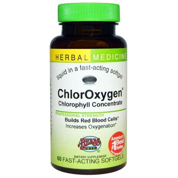 Herbs Etc., ChlorOxygen, Концентрат хлорофилла, 60 быстродействующих желатиновых капсул
Herbs Etc., ChlorOxygen, Концентрат хлорофилла, 60 быстродействующих желатиновых капсул